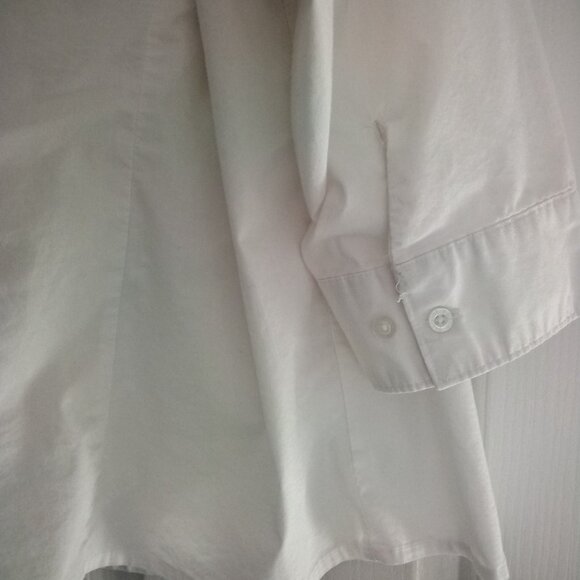 Women's Button Down White Shirt By: Basic Editions Size: 2X New - Picture 3 of 7